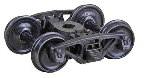 Bettendorf AAR Self-Centering HGC Leaf-Spring Caboose Trucks -- Code 88 (.088") 33" Smooth-Back RP-25 Wheels 1 Pair-1