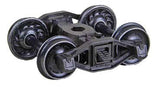 Bettendorf T-Section Self-Centering HGC Leaf-Spring Caboose Trucks -- Code 88 (.088") 33" Ribbed-Back RP-25 Wheels  1 Pair-2