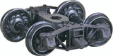 Arch Bar Self-Centering HGC Leaf-Spring Caboose Trucks -- Code 88 (.088") 33" Ribbed-Back RP-25 Wheels 1 Pair-1