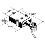 "SE" Top and Bottom Shelf Long Coupler Metal Coupler -- Centerset with Plastic Gearboxes Two Pair-5