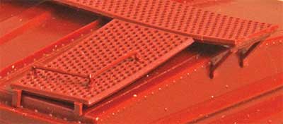 40' Morton-Style Running Boards -- Boxcar Red 1 Pair-3