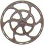 Equipco Type Brake Wheels pkg(8) -- Dark Boxcar Red-1