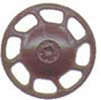 Universal Type Brake Wheels pkg(8) -- Dark Boxcar Red-1