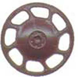 Universal Type Brake Wheels pkg(8) -- Dark Boxcar Red-2
