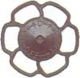 Champion Peacock Type Brake Wheels pkg(8) -- Dark Boxcar Red-1
