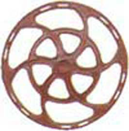 Equipco Type Brake Wheels pkg(8) -- Red Oxide-2