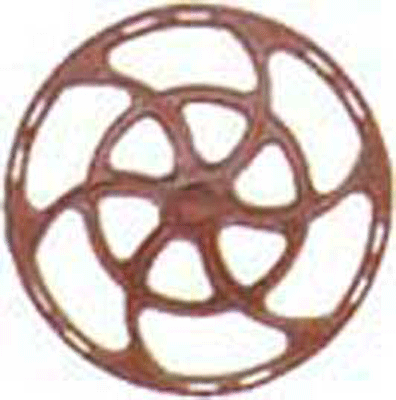 Equipco Type Brake Wheels pkg(8) -- Red Oxide-1