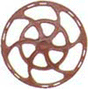 Equipco Type Brake Wheels pkg(8) -- Red Oxide-1
