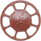 Modern Brake Wheels pkg(8) -- Red Oxide-1