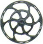 Equipco Type Brake Wheels pkg(8) -- Black-1