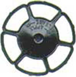 Miner Type Brake Wheels pkg(8) -- Black-2