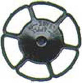 Miner Type Brake Wheels pkg(8) -- Black-2