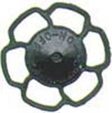 Champion Peacock Type Brake Wheels pkg(8) -- Black-2