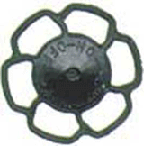 Champion Peacock Type Brake Wheels pkg(8) -- Black-1