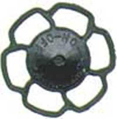 Champion Peacock Type Brake Wheels pkg(8) -- Black-1