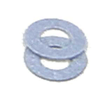 Insulating Fiber Washers pkg(48) -- .010"  .03cm Thick (gray)-1