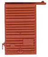 Replacement Doors w/Low Tackboard -- 6' Camel Youngstown Red Oxide 2 pair-2