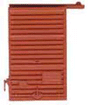 Replacement Doors w/Low Tackboard -- 6' Camel Youngstown Red Oxide 2 pair-1