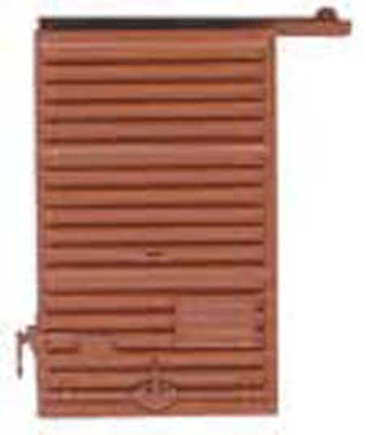 Replacement Doors w/Low Tackboard -- 6' Camel Youngstown Boxcar Red 2 Pair-1