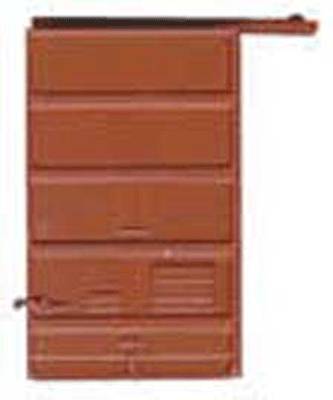 Replacement Doors Low Tackboard -- 6' Five Panel Superior Boxcar Red-1