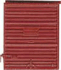 Replacement Doors High Tackboard -- 8' Camel Youngstown Doors (Red Oxide)-1
