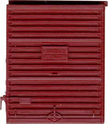 Replacement Doors High Tackboard -- 8' Camel Youngstown Doors (Boxcar Red)-1