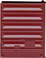 Replacement Doors Low Tackboard -- 8' Pullman Standard Doors (Boxcar Red)-2