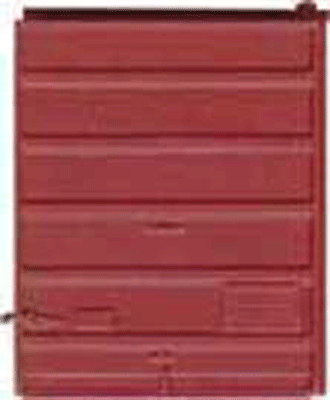 Replacement Doors Low Tackboard -- 8' 6-Panel Superior Doors (Red Oxide)-1