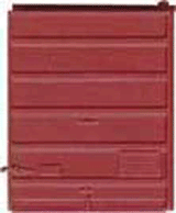 Replacement Doors Low Tackboard -- 8' 6-Panel Superior Doors (Red Oxide)-1