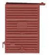7' Youngstown Boxcar Door w/High Tack Board pkg(2) -- Red Oxide-1