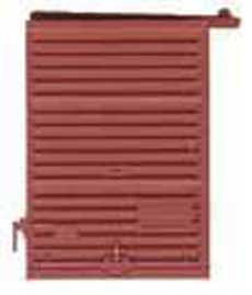 7' Youngstown Boxcar Door w/Low Tack Board pkg(2) -- Red Oxide-2