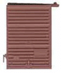 7' Youngstown Boxcar Door w/Low Tack Board pkg(2) -- Boxcar Red-1
