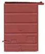 7' Five-Panel Boxcar Door w/Low Tack Board pkg(2) -- Red Oxide-1