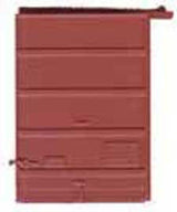 7' Five-Panel Boxcar Door w/Low Tack Board pkg(2) -- Red Oxide-2