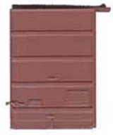 7' Five-Panel Boxcar Door w/Low Tack Board pkg(2) -- Boxcar Red-1