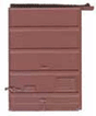 7' Five-Panel Boxcar Door w/Low Tack Board pkg(2) -- Boxcar Red-1