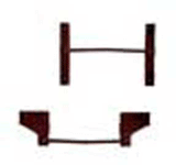 End Grab Irons -- Boxcar Red 4 Pairs-1