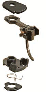 #32 Plastic-Shank Coupler - Kit - Magne-Matic(R) -- Medium 9/32" Overset w/#233 Draft Gear Boxes 2 Pair-1