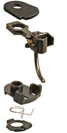 #33 Plastic-Shank Coupler - Kit - Magne-Matic(R) -- Short 1/4" Centerset w/#233 Draft Gear Boxes 2 Pair-2