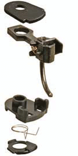 #33 Plastic-Shank Coupler - Kit - Magne-Matic(R) -- Short 1/4" Centerset w/#233 Draft Gear Boxes 2 Pair-1