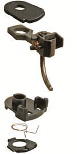 #34 Plastic-Shank Coupler - Kit - Magne-Matic(R) -- Short 1/4" Underset w/#233 Draft Gear Boxes 2 Pair-1