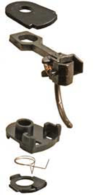 #38 Plastic-Shank Coupler - Kit - Magne-Matic(R) -- Medium 19/64" Centerset w/#233 Draft Gear Boxes 2 Pair-1