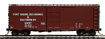 40' PS-1 Boxcar w/6'5 Panel Superior Door -- Fort Dodge, Des Moines & Southern #12297 (Boxcar Red)