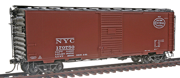 Pullman-Standard 40' PS-1 Boxcar w/6' Youngstown Door -- New York Central #170750 (Boxcar Red, black ends & roof)