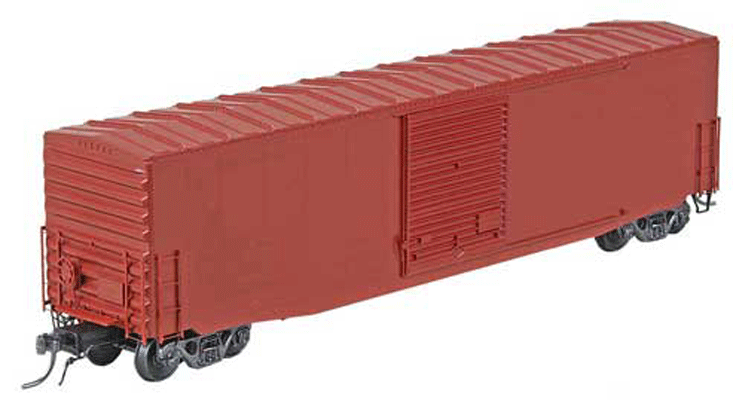 50' PS-1 Boxcar w/9' Door & Cushion Underframe - Kit -- Undecorated-1