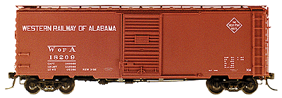 40' PS-1 Boxcar -- Western Railway of Alabama #18209 w/6' Youngstown Doors