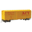 Pullman-Standard PS-1 40' Boxcar, 6' Door - Ready to Run -- Akron, Canton & Youngstown ACY #3383 (yellow, red)