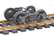 Arch Bar Fully Sprung Metal Trucks -- Code 110 (.110") 33" Ribbed-Back RP-25 Wheels - 1 Pair-1