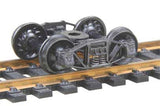 Arch Bar Fully Sprung Metal Trucks -- Code 110 (.110") 33" Ribbed-Back RP-25 Wheels - 1 Pair-2