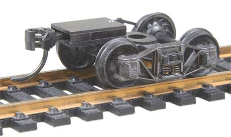 Arch Bar Fully Sprung Metal Trucks w/Whisker(R) Couplers - Kit -- Code 110 (.110") 33" Ribbed-Back RP-25 Wheels 1 Pair-1
